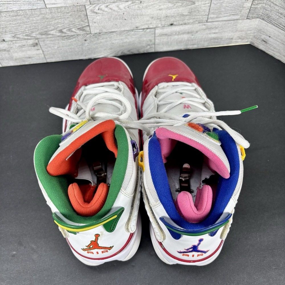 Nike Air Jordan 6 Rings CW7003-100 MultiColor Sneakers Size 13 2019 - Picture 16 of 16